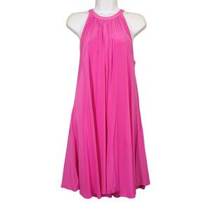 8TH STORY Halter Trapeze Dress Pink Sleeveless Mini Large